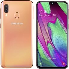 Smartphone Samsung Galaxy A40 Dual SIM oranžová 